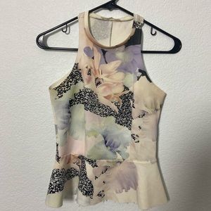 Floral Zara Peplum Shirt